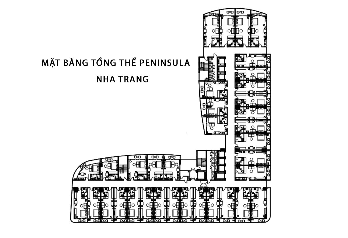 Mặt bằng và thiết kế peninsula Nha Trang